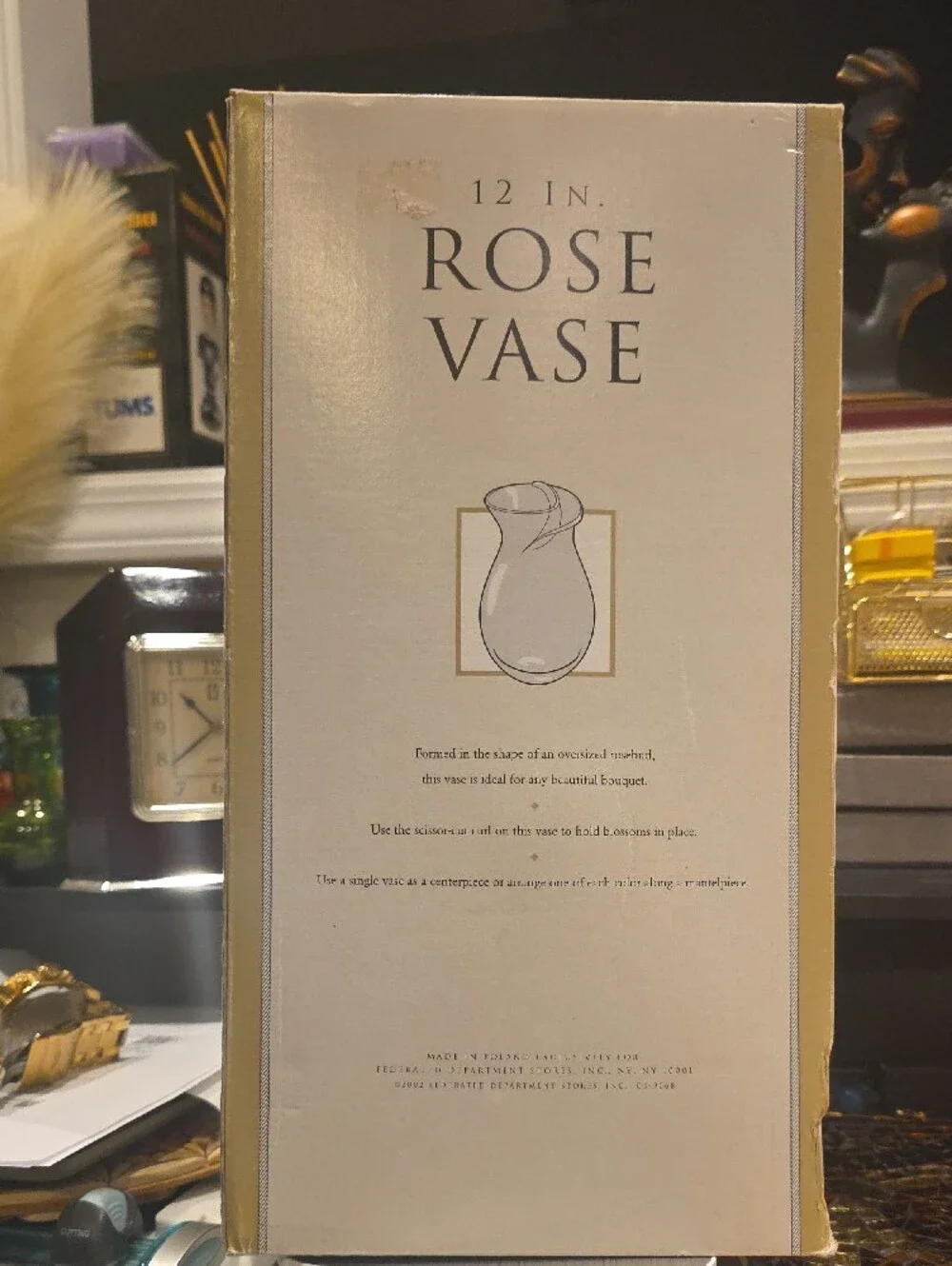 Soft Pink Art Glass Vase — Decorative Home Accent